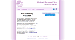 Desktop Screenshot of michaelramseyprize.org.uk